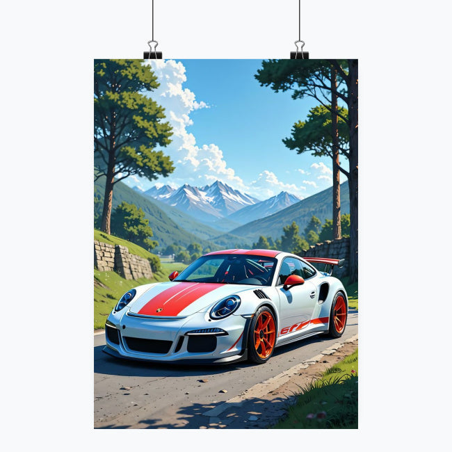 Porsche - Plakat pionowy A1-A4