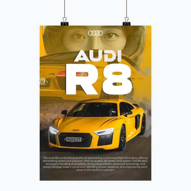 Audi R8 - Plakat pionowy A1-A4