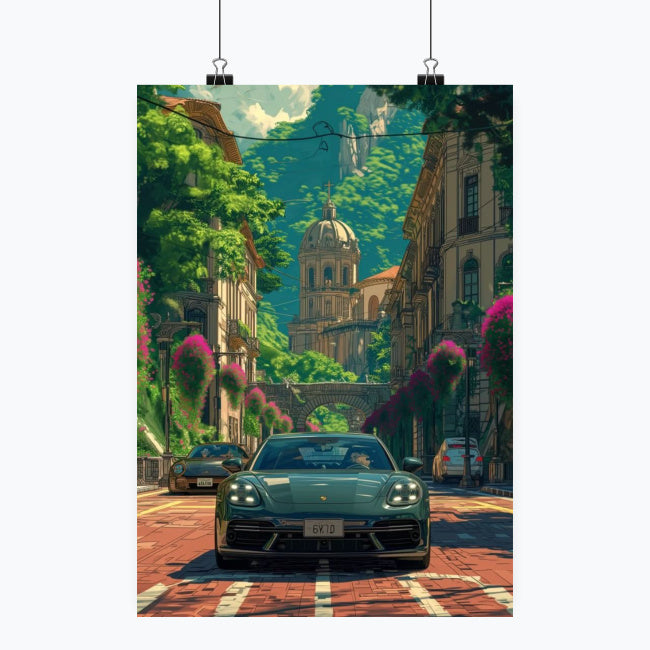 Porsche Panamera - Plakat pionowy A1-A4