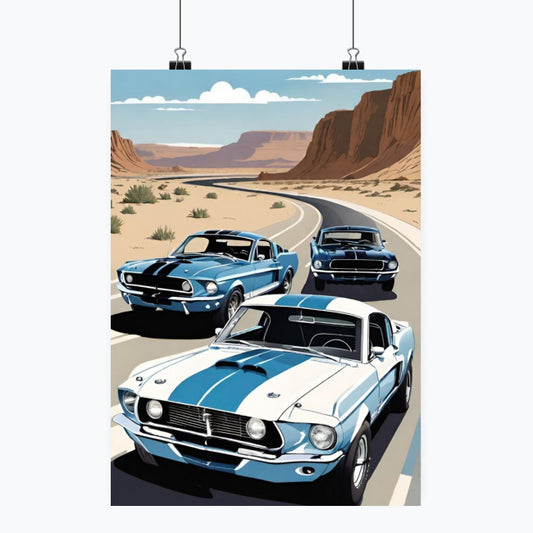 Ford Mustang Shelby GT500 - Plakat pionowy A1-A4
