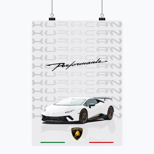 Lamborghini Huracan - Plakat pionowy A1-A4