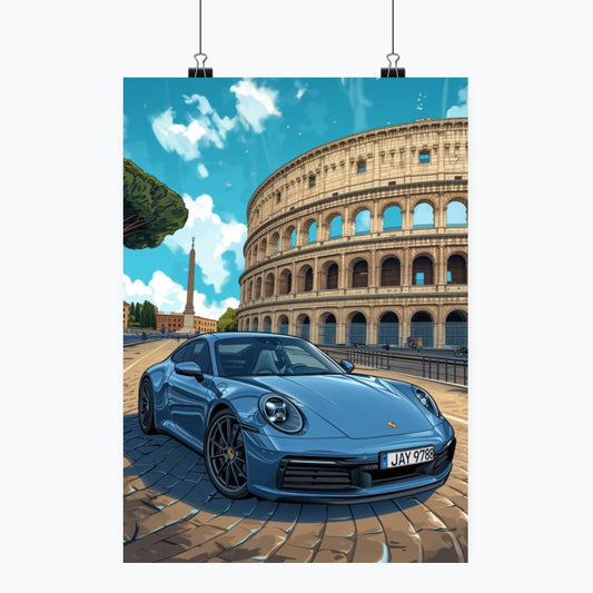 Porsche - Plakat pionowy A1-A4
