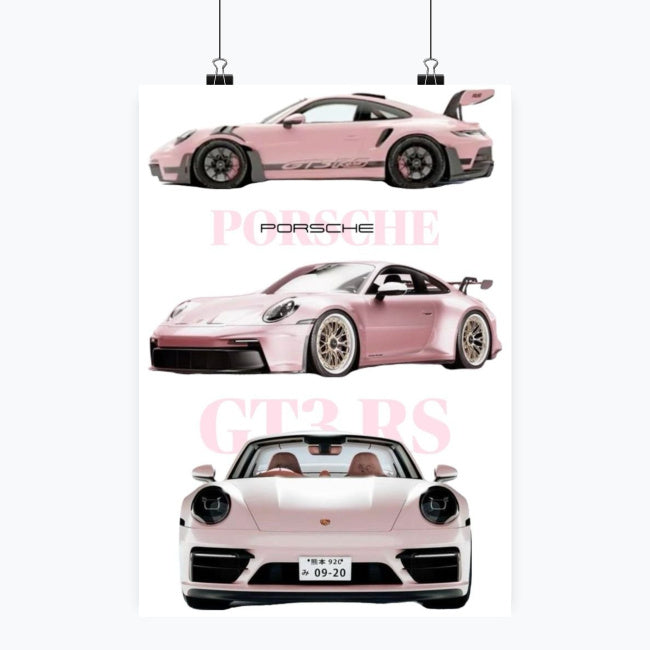 Porsche GT3 RS - Plakat pionowy A1-A4