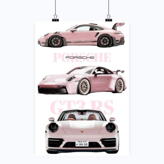Porsche GT3 RS - Plakat pionowy A1-A4