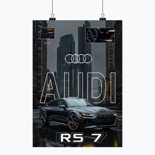 Audi RS7 - Plakat pionowy A1-A4
