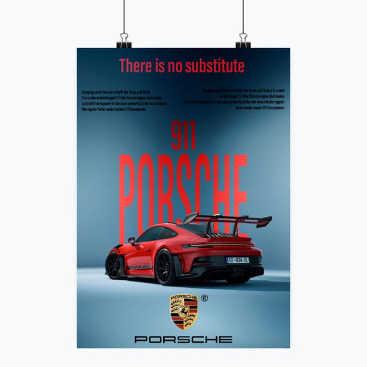 Porsche 911 - Plakat pionowy A1-A4