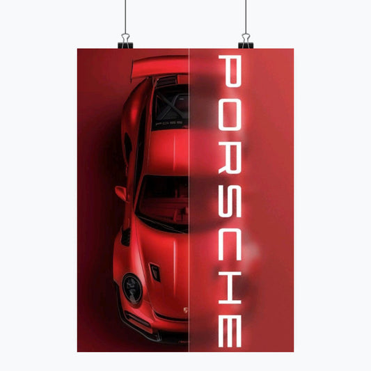 Porsche -Plakat pionowy A1-A4