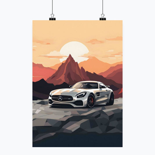 Mercedes AMG GT - Plakat pionowy A1-A4