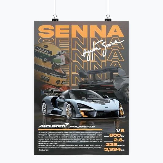 McLaren Senna - Plakat pionowy A1-A4
