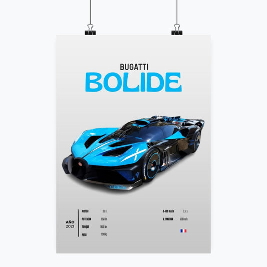 Bugatti Bolide - Plakat pionowy A1-A4