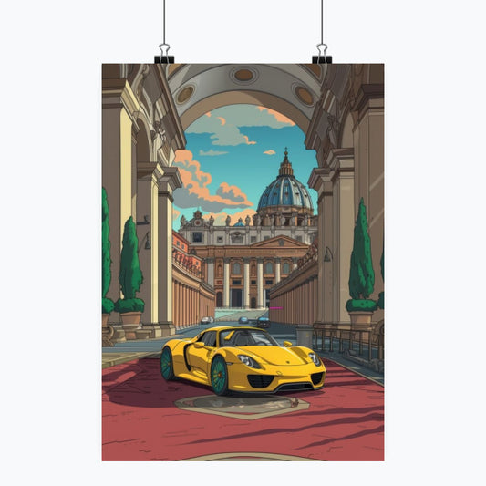 Porsche - Plakat pionowy A1-A4