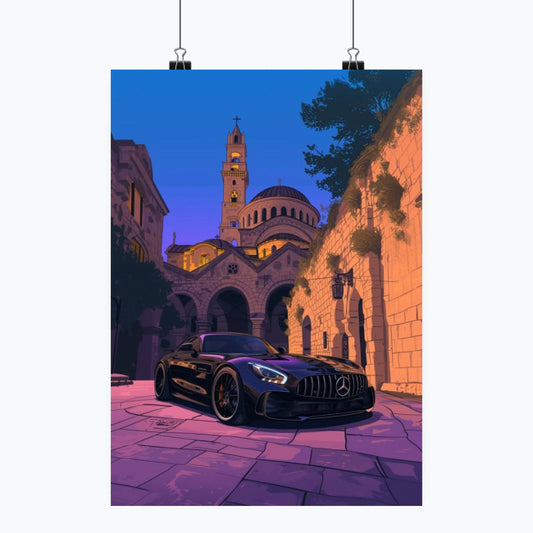 Mercedes AMG GT - Plakat pionowy A1-A4