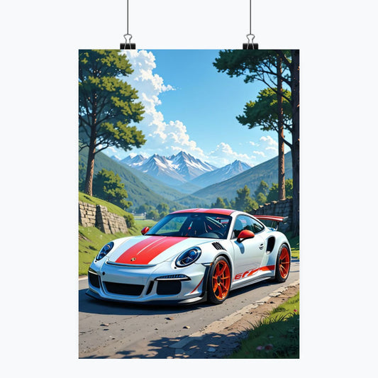 Porsche - Plakat pionowy A1-A4