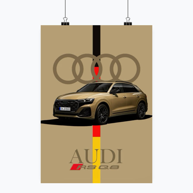 Audi RS Q8 - Plakat pionowy A1-A4