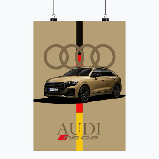 Audi RS Q8 - Plakat pionowy A1-A4