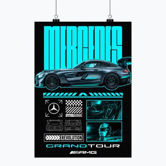 Mercedes AMG - Plakat pionowy A1-A4