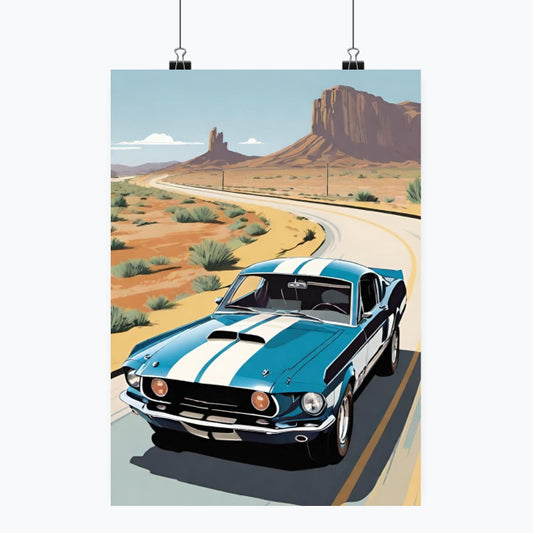 Ford Mustang - Plakat pionowy A1-A4