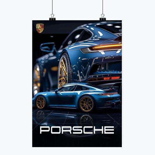 Porsche - Plakat pionowy A1-A4
