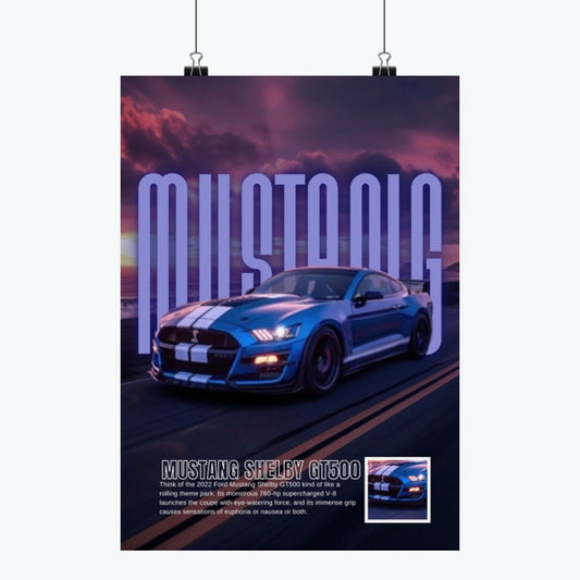 Ford Mustang - Plakat pionowy A1-A4