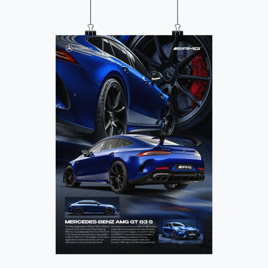 Mercedes AMG GT 63S - Plakat pionowy A1-A4