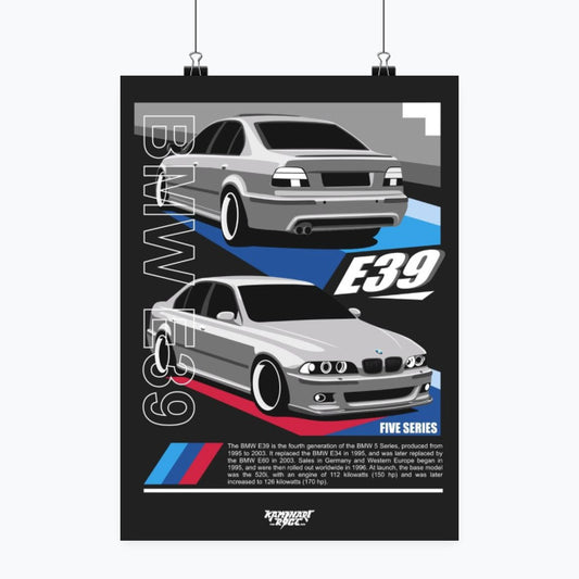 BMW E39 - Plakat pionowy A1-A4