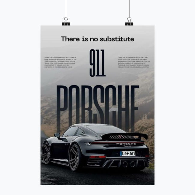 Porsche 911 - Plakat pionowy A1-A4