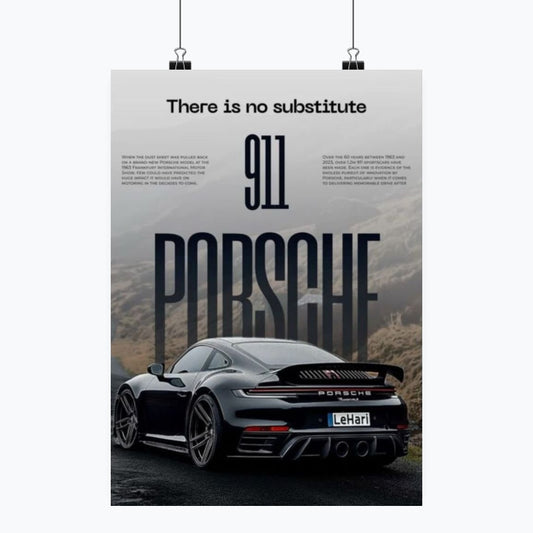 Porsche 911 - Plakat pionowy A1-A4