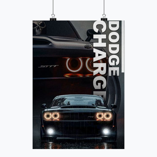 Dodge Charger - Plakat pionowy A1-A4