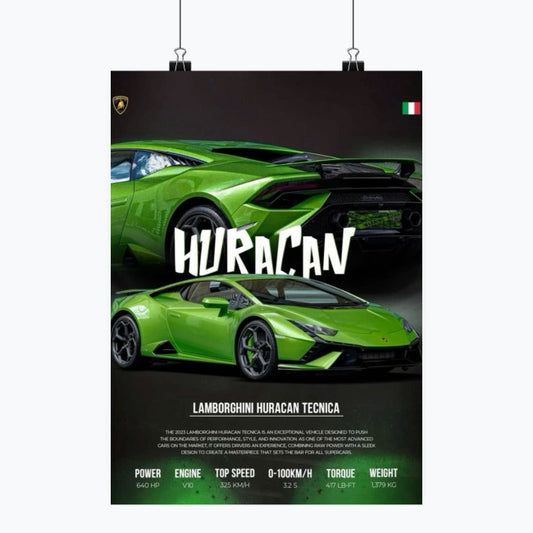 Lamborghini Huracan - Plakat pionowy A1-A4